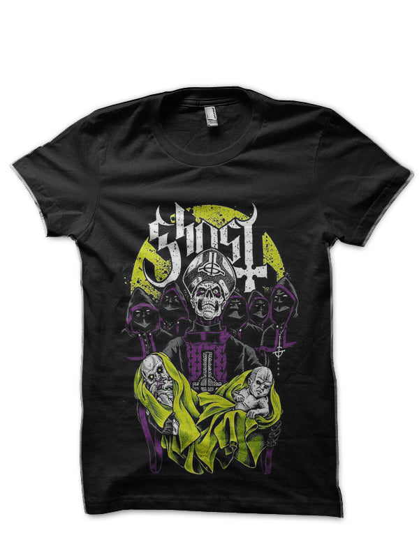 Ghost Band Black T-Shirt Hoodie, Sweatshirt | PureTeeCo.com