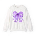 Ghost Bow Violet Sweatshirt, Trendy Fall Crewneck T-Shirts, Hoodie | PureTeeCo.com
