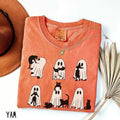 Ghost Cat Shirt, Halloween Ghost Sweatshirt, Ghost Black Cat Shirt, Halloween Black Cat Shirt, Spooky Season Sweater,...