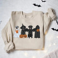 Ghost Dogs Halloween Sweatshirt, Ghost Dogs Sweatshirt, Black Labrador Halloween Shirt, Halloween Dog Sweater, Pumpkin...