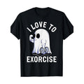 Ghost Funny Gym Fitness Fitness Humor Ghost Halloween T-shirt -100% cotton Made in USA Hoodie, Sweatshirt | PureTeeCo.com