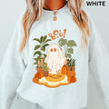 Ghost Plant Lady Sweatshirt, Boo Plant Ghost Sweatshirt, Plant Lover Gift, Halloween Ghost Sweatshirt, Halloween Gift,...