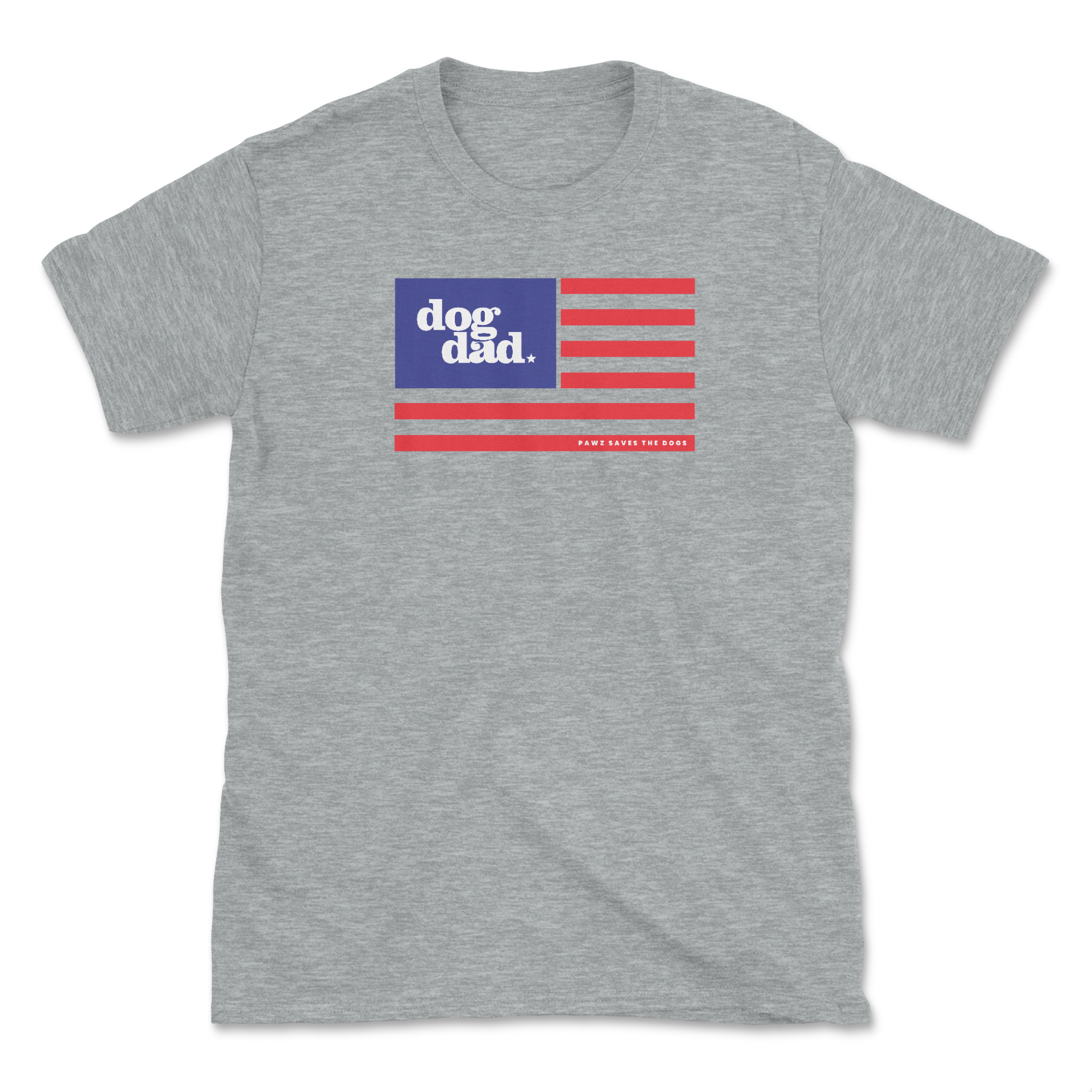 Dog Dad Flag (Adult Short Sleeve T-Shirt) Hoodie, Sweatshirt | PureTeeCo.com (Image 1)