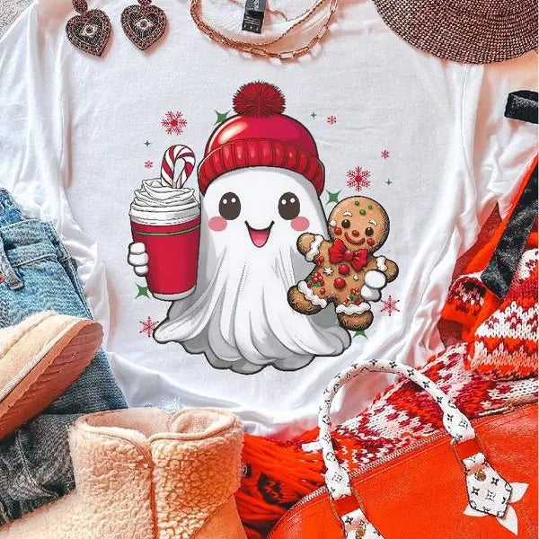 Gingeerbread The Ghost, Unisex Apparel Relaxed Fit Printed In The USA Clothing Womenswear Casual Love Comfortable....