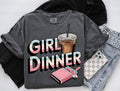 Girl Dinner Aesthetic tee, Retro tshirt, Trending tee, Funny tshirt, Girly girlhood vintage retro gen z humor Hoodie,...