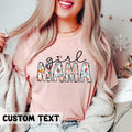 Girl Mama Shirt Boho Floral Mama T-shirt Mom Shirt For Mom For Mother's Day Cute Mom Shirt Mother's Day Gift Mama Floral...