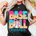Girly Baseball Ice Cream Shirt, Stylish Sport Mom Tee, Trendy Game Wear Hoodie, Sweatshirt | PureTeeCo.com