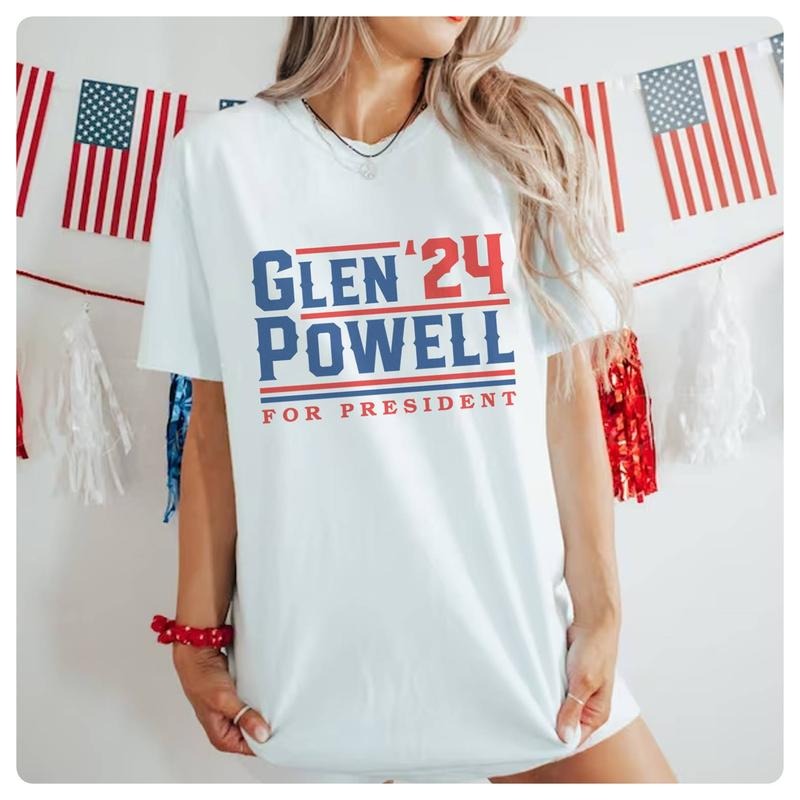 Glen Powell For President Shirt Glen Powell Vintage Shirt glen powell if you feel it chase it Shirt Twister Movie Shirt...