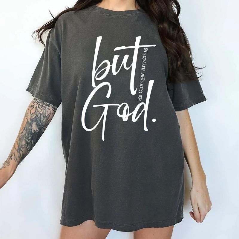 God Changes Everything Comfort Colors Shirt, Faith in God Tee, Christian Graphic Tee, Religious T-shirt, Bible Verse...