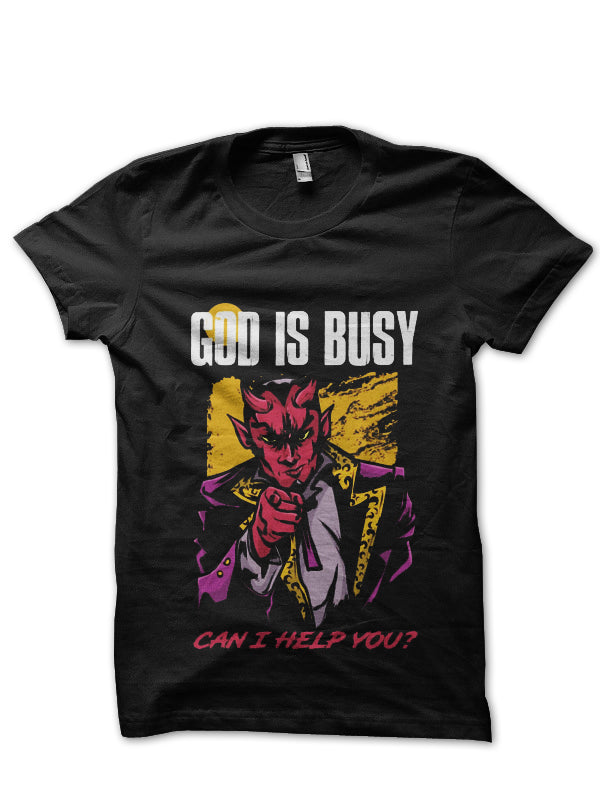 God Is Busy Can I Help You T-Shirt Style001 Hoodie, Sweatshirt | PureTeeCo.com