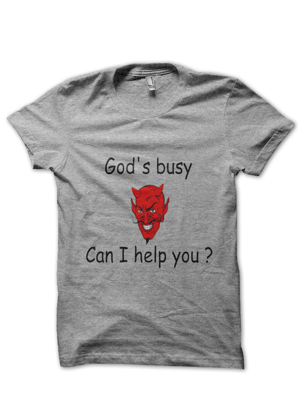 God Is Busy Can I Help You T-Shirt Hoodie, Sweatshirt | PureTeeCo.com