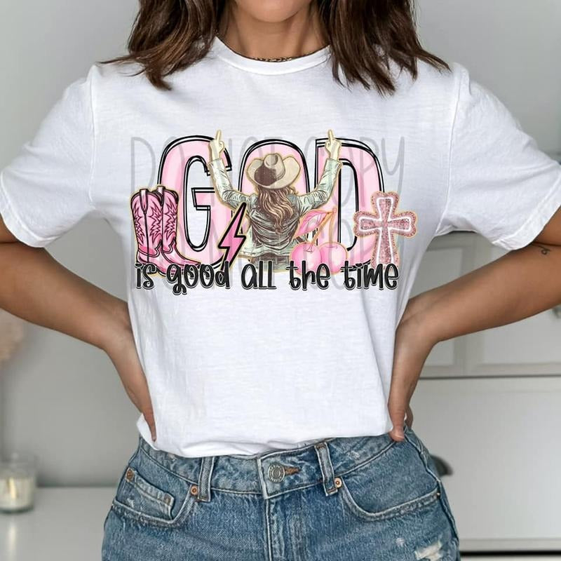 God Is Good All The Time DTF Transfers - THIS IS NOT A SHIRT style 02 Hoodie, Sweatshirt | PureTeeCo.com