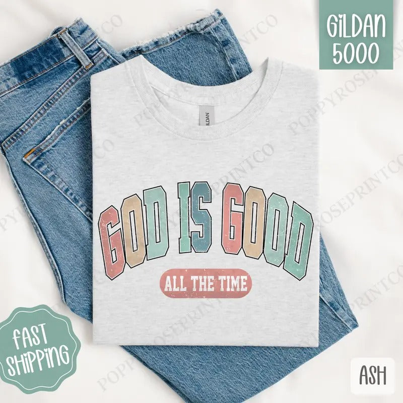 God is Good Shirt Gildan, Religious Tee, Christian Women's Tshirt Plus Sizes Hoodie, Sweatshirt | PureTeeCo.com