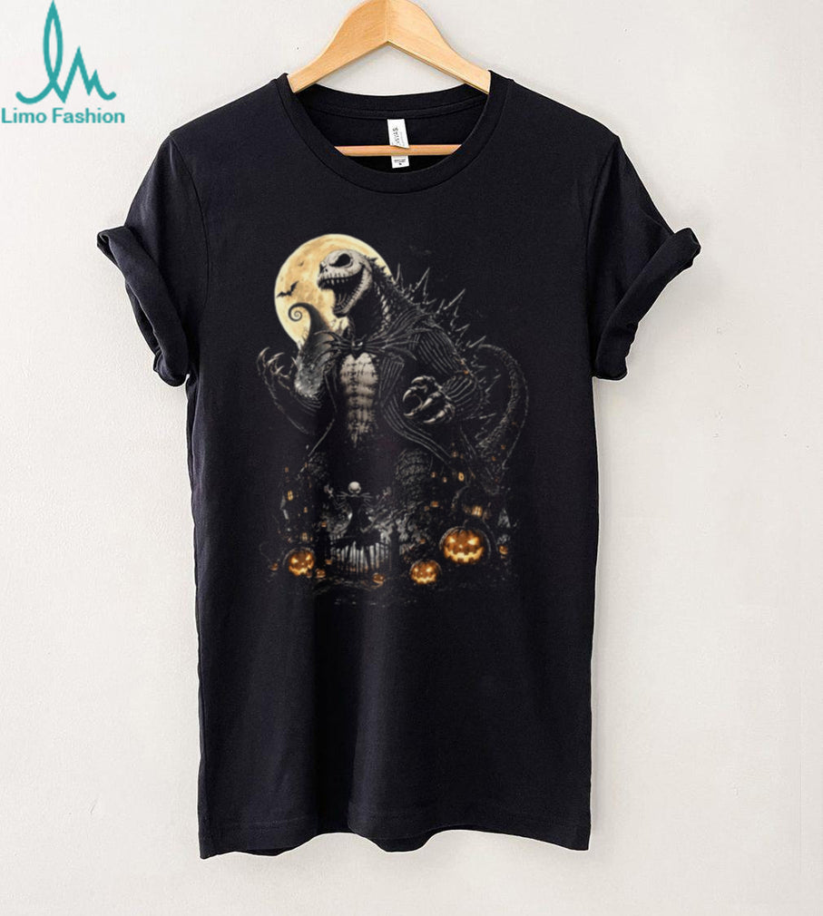 Godzilla Jack Skellington Nightmare Before Christmas Halloween Shirt