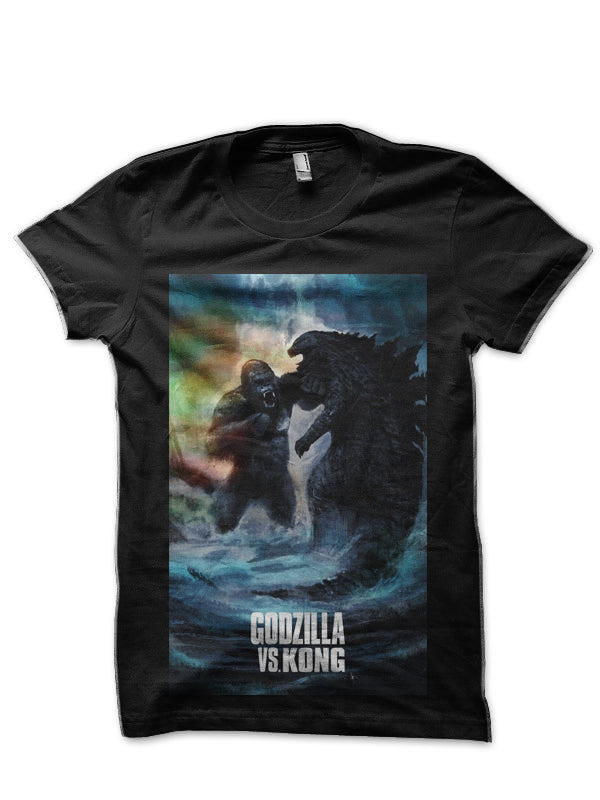 Godzilla Vs King Kong Black T-Shirt Hoodie, Sweatshirt | PureTeeCo.com