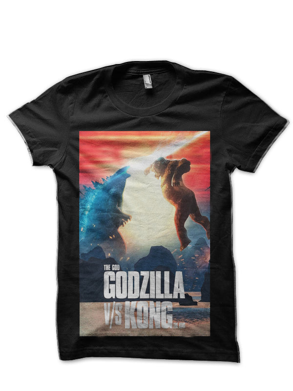 Godzilla Vs Kong Black T-Shirt Hoodie, Sweatshirt | PureTeeCo.com