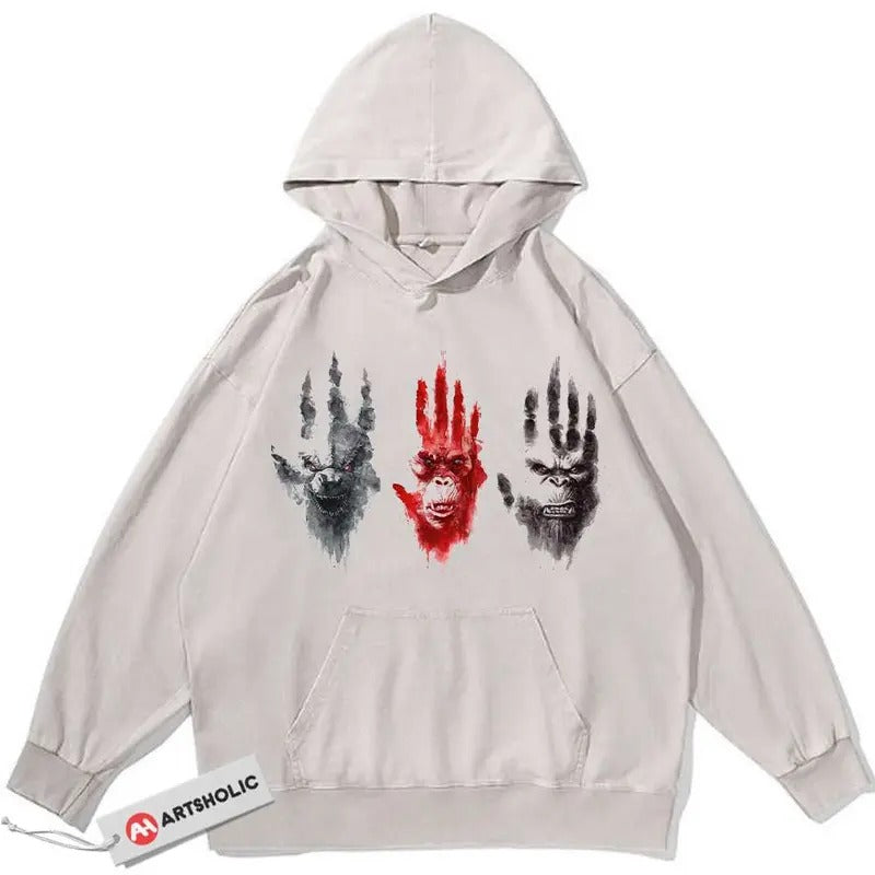 Godzilla Vs Kong Hoodie, Movie Hoodie, Vintage Hoodie T-Shirts, Sweatshirt | PureTeeCo.com