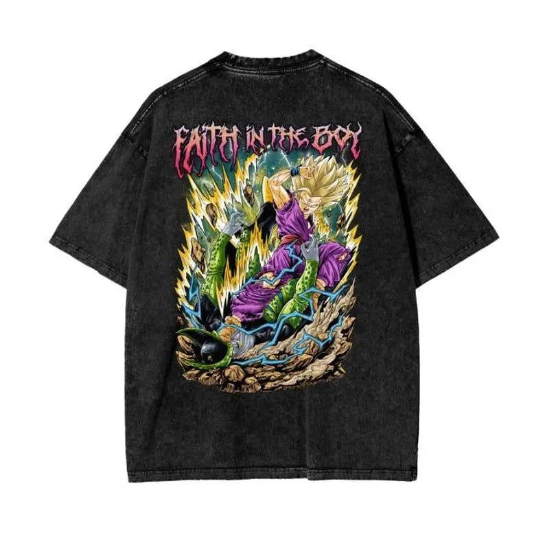 Gohan "FAITH" T-shirt, Anime Vintage Style Special T-shirt Unisex, Anime Manga Shirt, Anime Shirt, Anime Lovers Shirt,...
