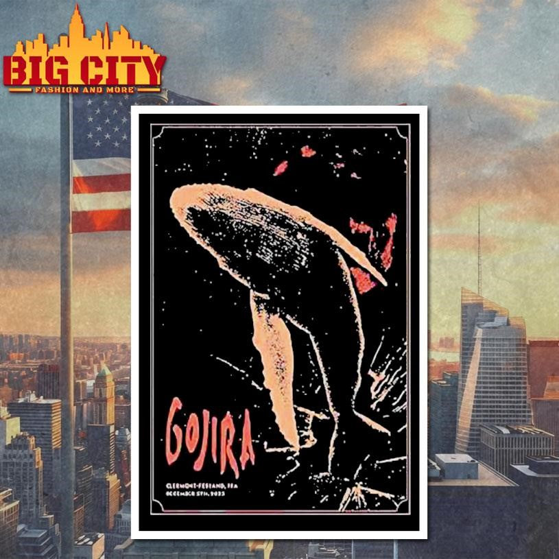 Gojira Dec 5 2025 Clermont Ferrand Fr Shirt