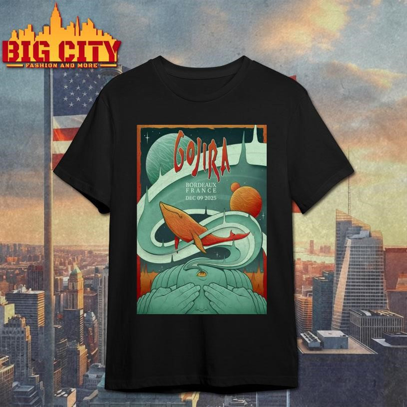 Gojira Dec 9 2025 Arkéa Arena In Bordeaux France Poster Shirt