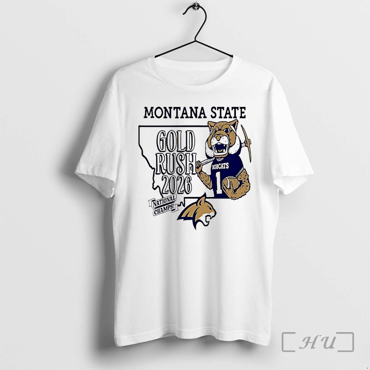 Gold Rush Montana State Bobcats National Champs 2026 Tshirts Sweater Hoodie Jpg