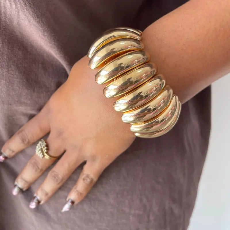 Gold Shell Style Bracelet Expandable Up To 9" T-Shirts, Hoodie, Sweatshirt | PureTeeCo.com