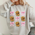 Golden Retriever with bows Sweatshirt ~ Sweatshirt Unisex Apparel Relaxed Fit Printed in the USA Clothing Womenswear...