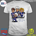 Golden Usa Girls Hockey Thank You For Being A Friend Cartoon Shirt