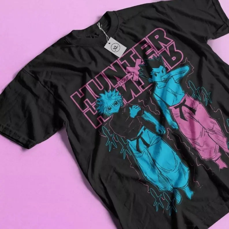 Gon And killua Graphic T-shirt, Hisoka Hunter Meruem Zoldyck Art  Anime Shirt Hoodie, Sweatshirt | PureTeeCo.com