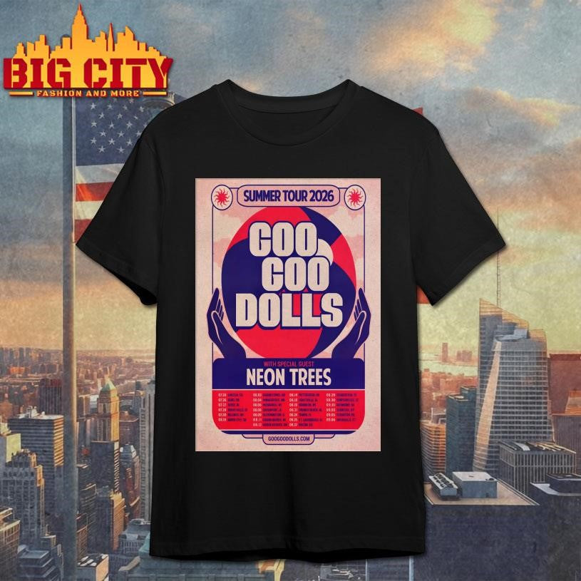 Goo Goo Dolls 2026 Summer Tour Poster Shirt