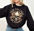 Good Girls Read Dark Romance Sweatshirt- Pullover Fit Fabric T-Shirts, Hoodie | PureTeeCo.com