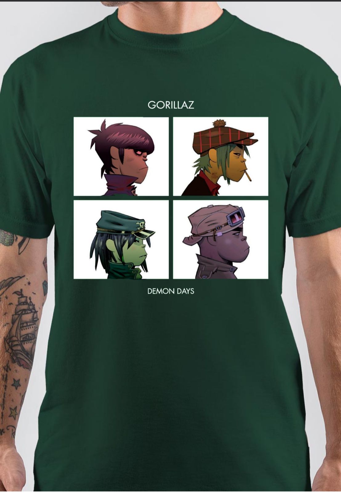 Gorillaz T-Shirt Style002 Hoodie, Sweatshirt | PureTeeCo.com