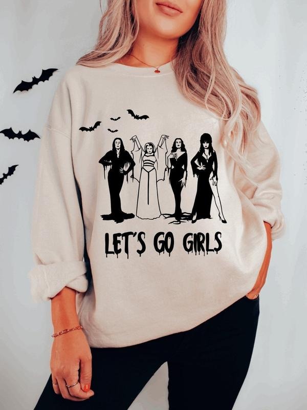 Goth Sweatshirt, Ladies of Halloween Sweatshirt, Fall Sweatshirt, Horror Sweatshirt, Cute Halloween Sweatshirt