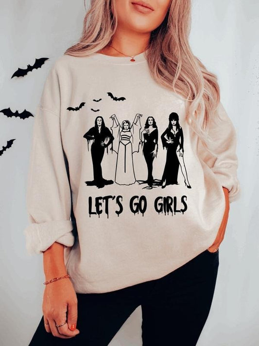 Goth Sweatshirt, Ladies of Halloween Sweatshirt, Fall Sweatshirt, Horror Sweatshirt, Cute Halloween Sweatshirt