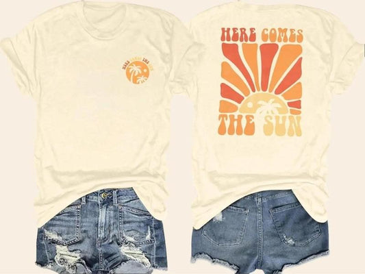 Graphic Tees Women Oversized T-Shirts Summer Hawaiian Beach Tops Shirts Hawaii Tropical Beachy Short Sleeve Outfit