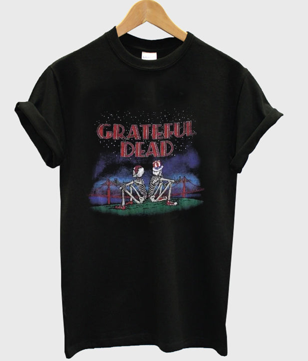 Grateful Dead Golden Gate San Francisco Skeleton T-shirt Hoodie, Sweatshirt | PureTeeCo.com