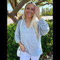 Gray V-Neck Pullover T-Shirts, Hoodie, Sweatshirt | PureTeeCo.com