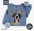 Great Dane Mama Comfort Colors Sweatshirt, Dog Mama Women's Crewneck, Cute Dog Mom Women's Sweater T-Shirts, Hoodie