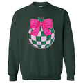 Green & Pink Checker Ornament Patch Sweatshirt T-Shirts, Hoodie | PureTeeCo.com