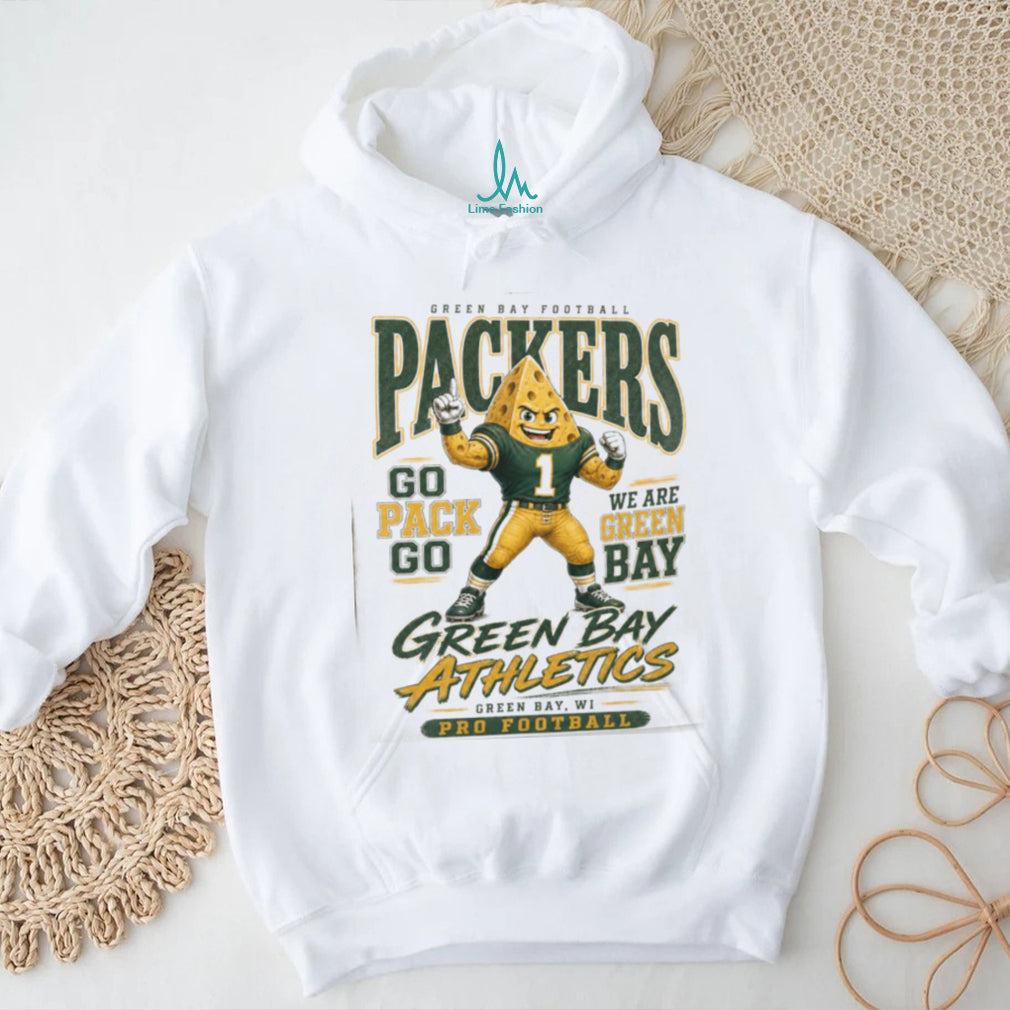 Green Bay Packers Mascot Cheese Head Pro Football Shirt