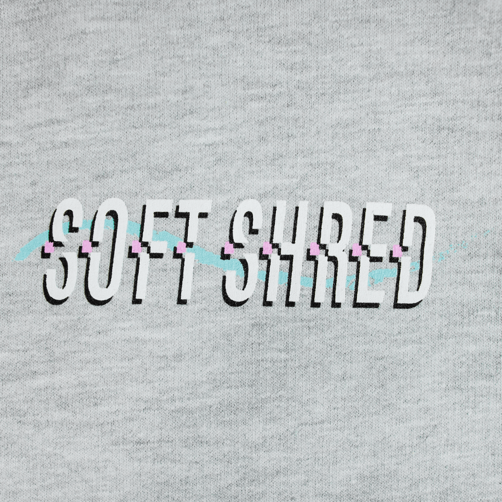 Soft Shred Heather Grey Sweatshirt T-Shirts, Hoodie | PureTeeCo.com (Image 2)
