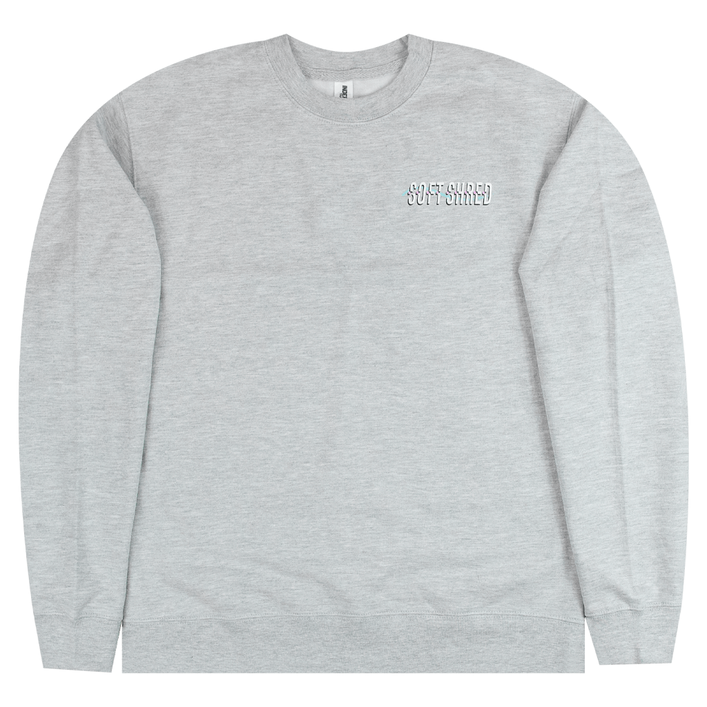 Soft Shred Heather Grey Sweatshirt T-Shirts, Hoodie | PureTeeCo.com (Image 1)