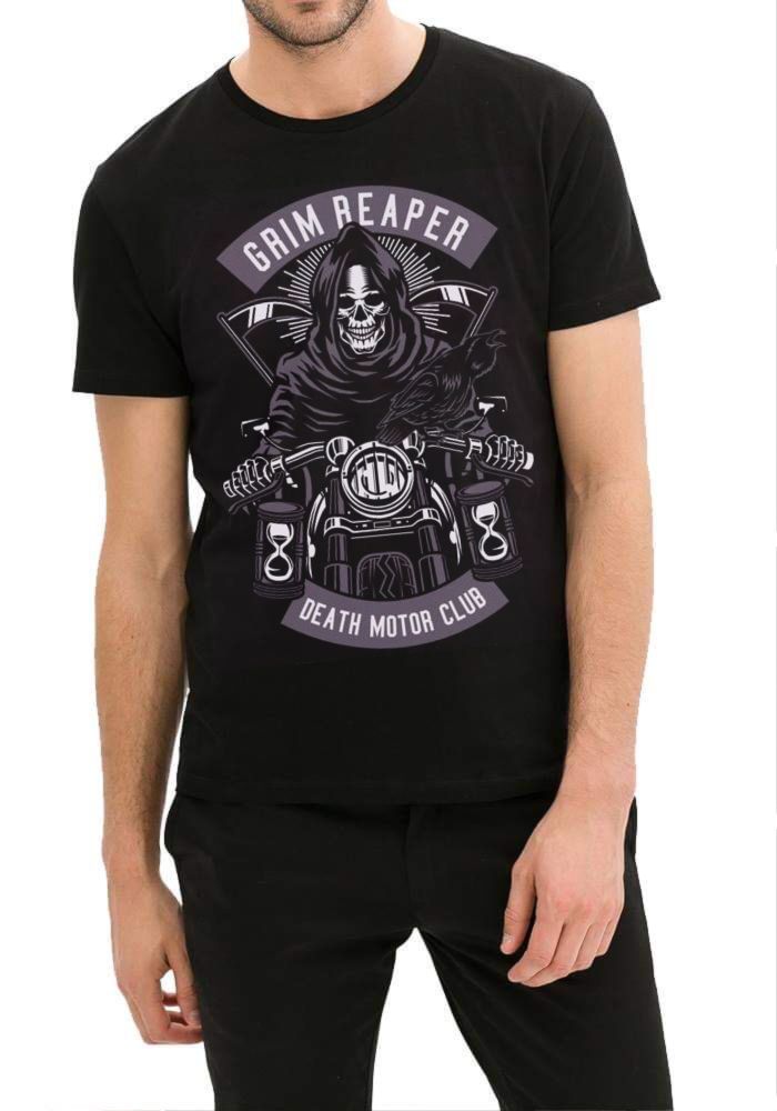 Grim Reaper Biker T-Shirt Hoodie, Sweatshirt | PureTeeCo.com
