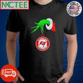 Grinch Hand Holding Tampa Bay Buccaneers ornament Christmas shirt