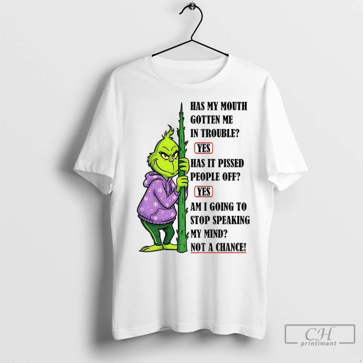 Grinch Has My Mouth Gotten Me In Trouble Yes Has It Pissed People Off Xmas