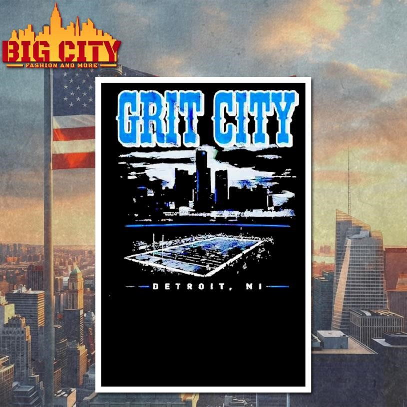 Grit City Detroit Mi Graphic Shirt