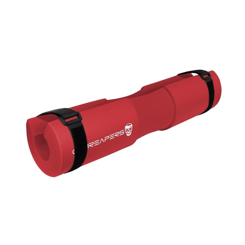 Gymreapers Barbell Squat Pad - Red for Neck, Shoulders and Hips Support - High-Density Foam for Pressure Alleviation -...