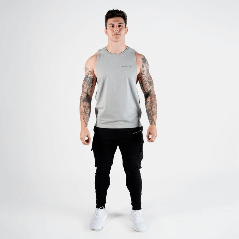 Gymreapers Muscle Tank - Stone Cotton Menswear T-Shirts, Hoodie, Sweatshirt | PureTeeCo.com