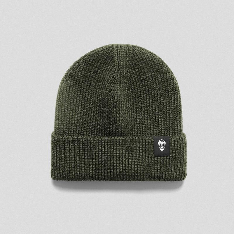 Gymreapers Ribbed Knit Skull Beanie - Classic Green, One Size Fits All T-Shirts, Hoodie, Sweatshirt | PureTeeCo.com