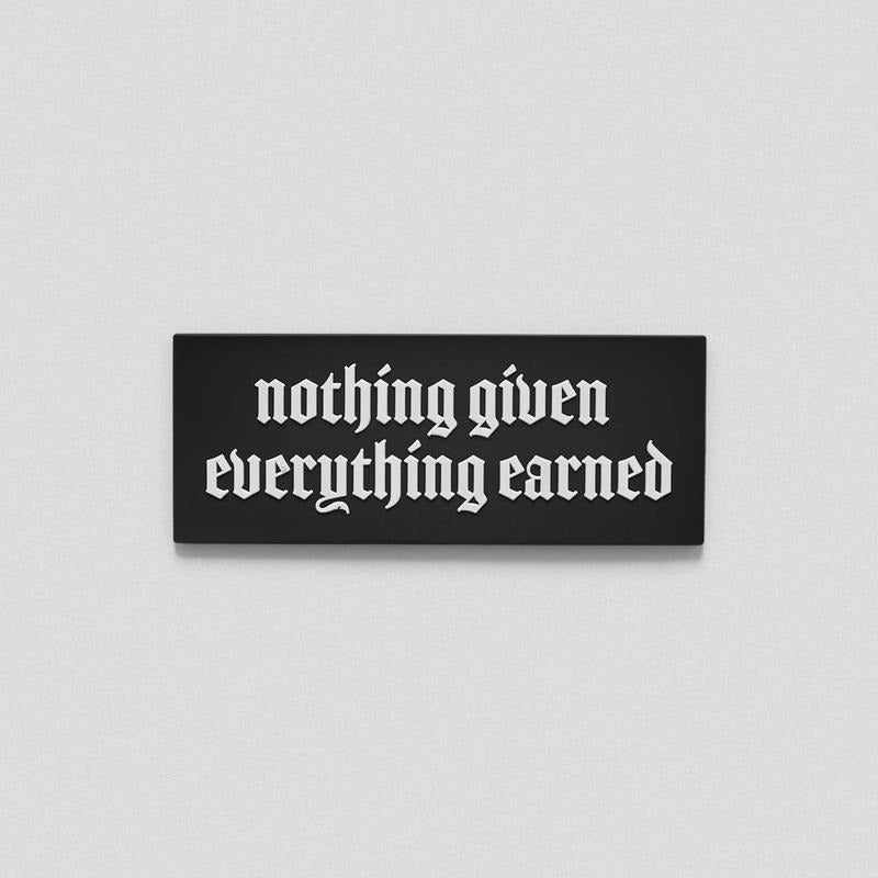 Gymreapers Rubber Patch - Nothing Given Everything Earned - Hook and Loop Closure T-Shirts, Hoodie, Sweatshirt